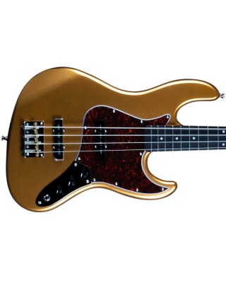 Jet Guitars JJB-300 GD R Roasted Maple/Rosewood Bass - Gold